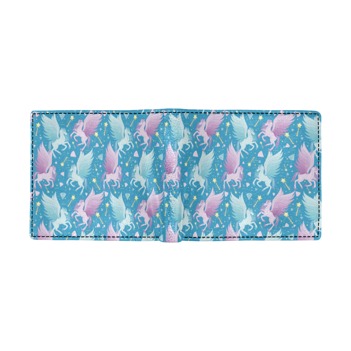 Pegasus Pattern Print Design 04 Men's ID Card Wallet