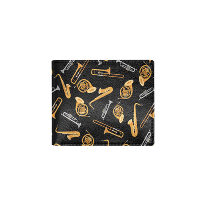 Jazz Pattern Print Design 01 Men's ID Card Wallet