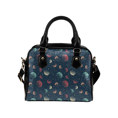 Cosmic Pattern Print Design 04 Shoulder Handbag