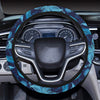 Butterfly Pattern Print Design 03 Steering Wheel Cover with Elastic Edge