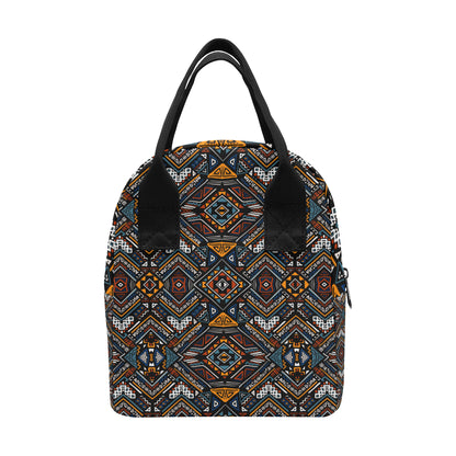 African Kente Print v2 Insulated Lunch Bag