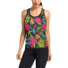 Bird Of Paradise Pattern Print Design BOP014 Women's Racerback Tank Top