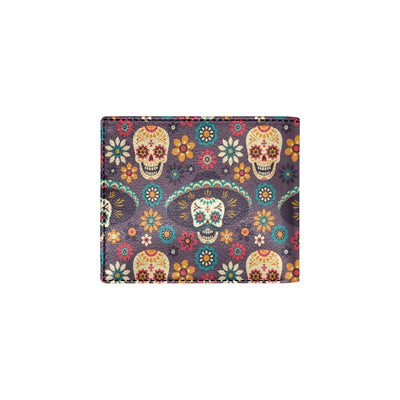 sugar skull Maxican Pattern Men's ID Card Wallet