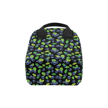 Blueberry Pattern Print Design BB03 Insulated Lunch Bag