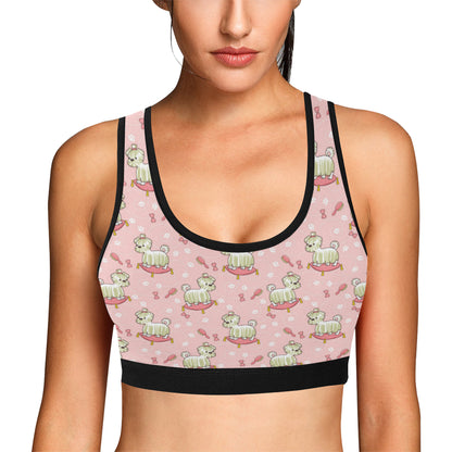 Bichons Frise Pattern Print Design 01 Sports Bra