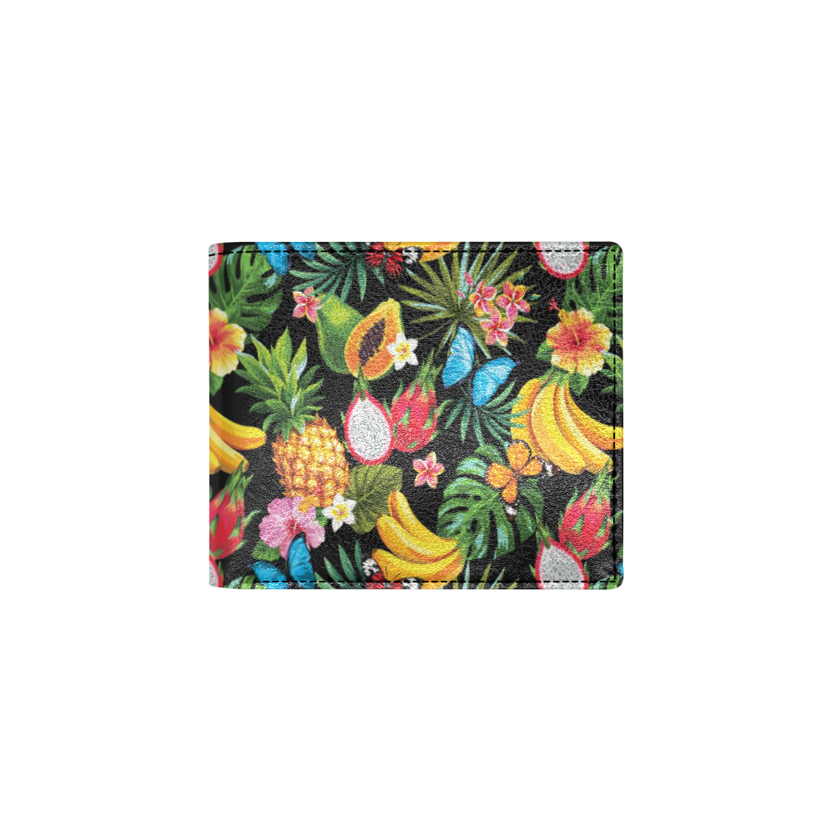 Tropical Fruits Pattern Print Design TF04 Men's ID Card Wallet