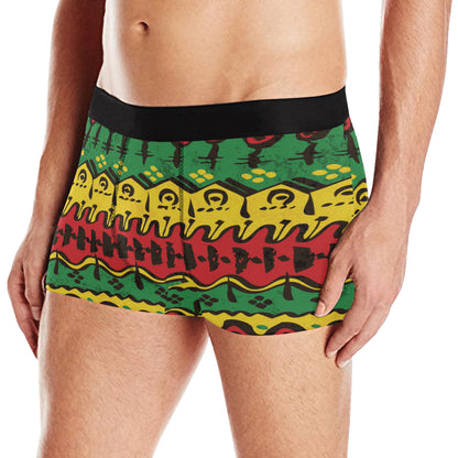 Rasta Pattern Print Design A01 Men's Boxer Briefs