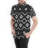 Native Pattern Print Design A04 Men's Short Sleeve Button Up Shirt