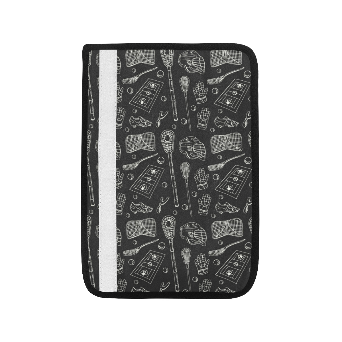 Lacrosse Pattern Print Design 01 Car Seat Belt Cover