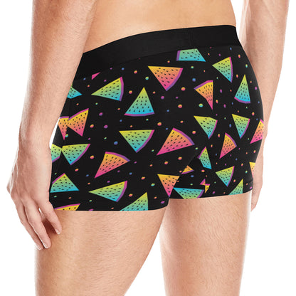 Rainbow Watermelon Pattern Print Design A04 Men's Boxer Briefs