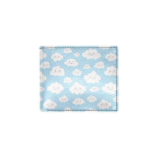 Cloud  Pattern Print Design 02 Men's ID Card Wallet
