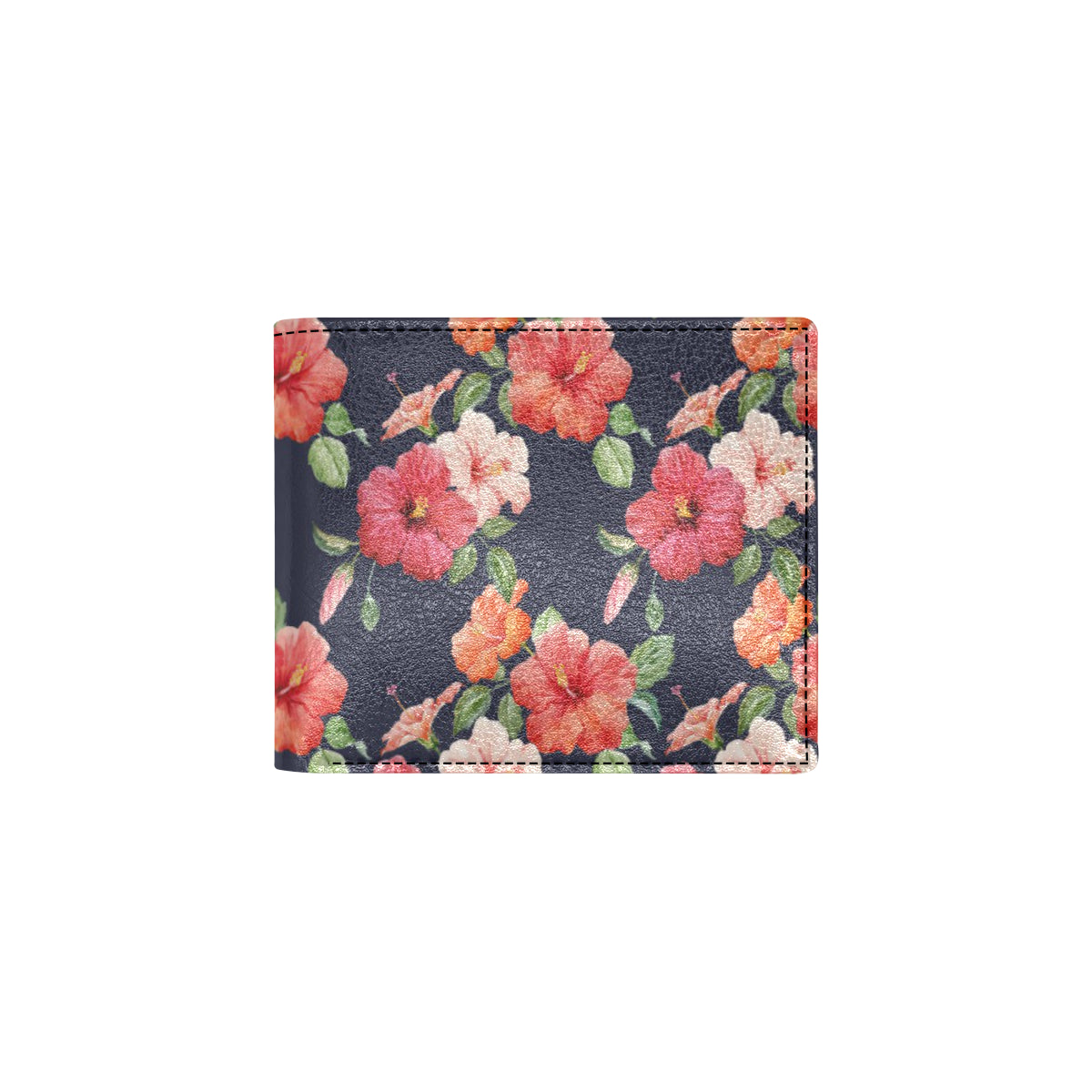 Tropical Flower Pattern Print Design TF020 Men's ID Card Wallet