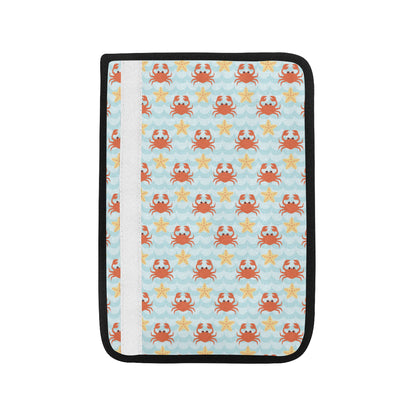 Crab Pattern Print Design 03 Car Seat Belt Cover