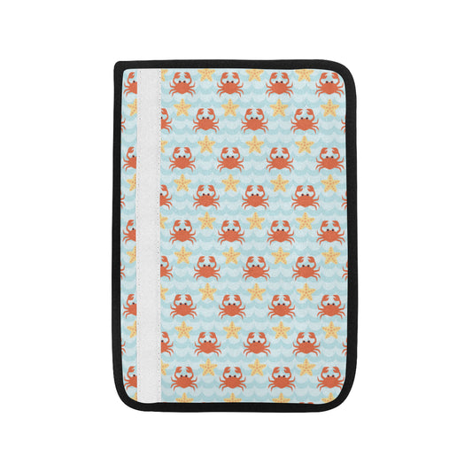 Crab Pattern Print Design 03 Car Seat Belt Cover