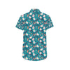 Butterfly Pattern Print Design 012 Men's Short Sleeve Button Up Shirt