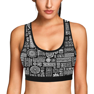 Polynesian Pattern Print Design A02 Sports Bra