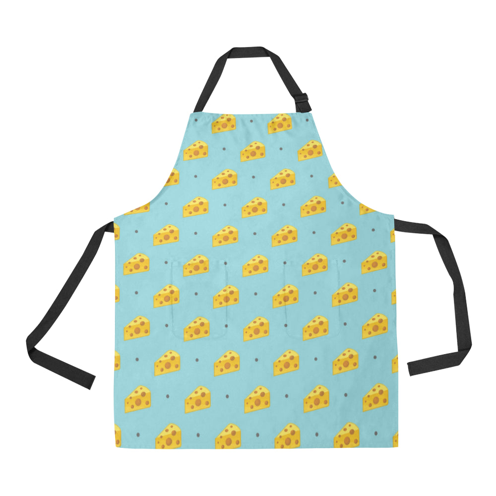 Cheese Pattern Print Design 02 Apron with Pocket