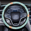 Angel Pattern Print Design 01 Steering Wheel Cover with Elastic Edge