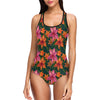 Amaryllis Pattern Print Design AL01 Women Swimsuit