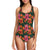 Amaryllis Pattern Print Design AL01 Women Swimsuit