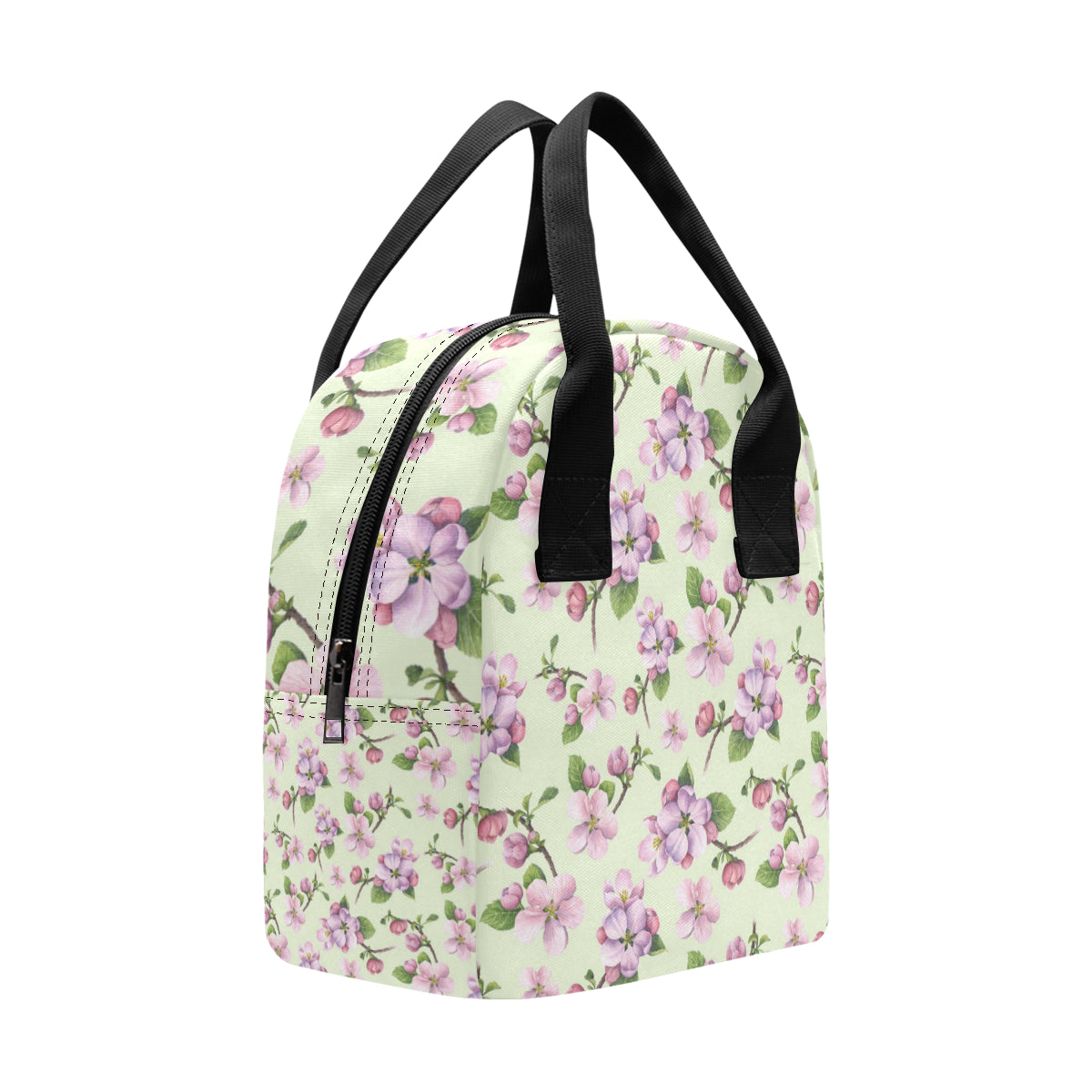 Apple blossom Pattern Print Design AB05 Insulated Lunch Bag