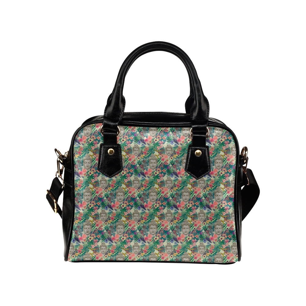 Buddha Pattern Print Design 08 Shoulder Handbag