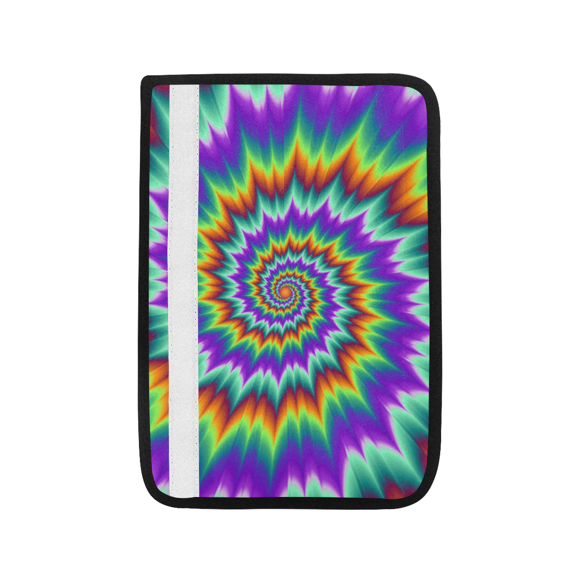 Optical illusion Pulsing fiery spirals Car Seat Belt Cover