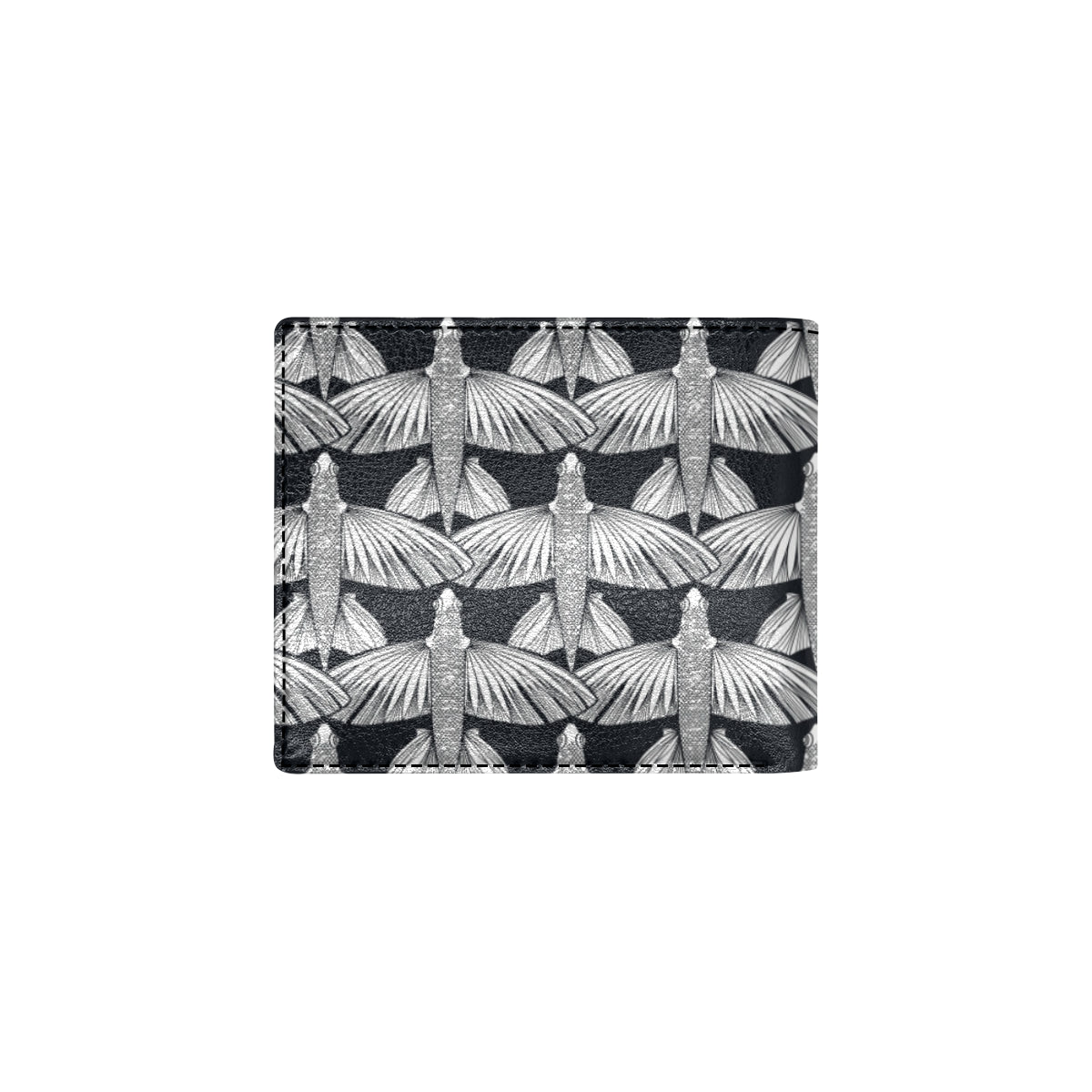 Flying Fish Pattern Print Design 03 Men's ID Card Wallet