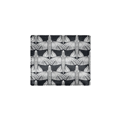 Flying Fish Pattern Print Design 03 Men's ID Card Wallet