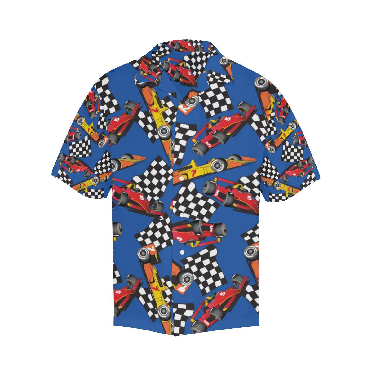Racing Pattern Print Design A01 Men's Hawaiian Shirt
