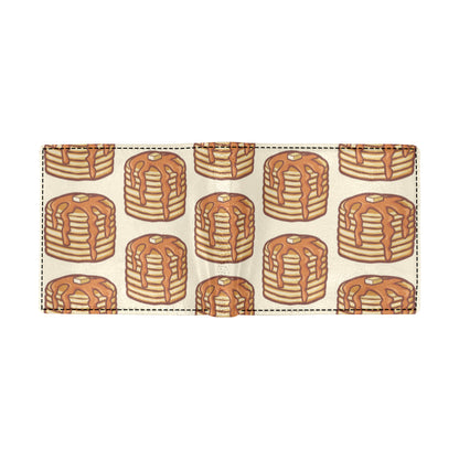 Pancake Pattern Print Design A02 Men's ID Card Wallet