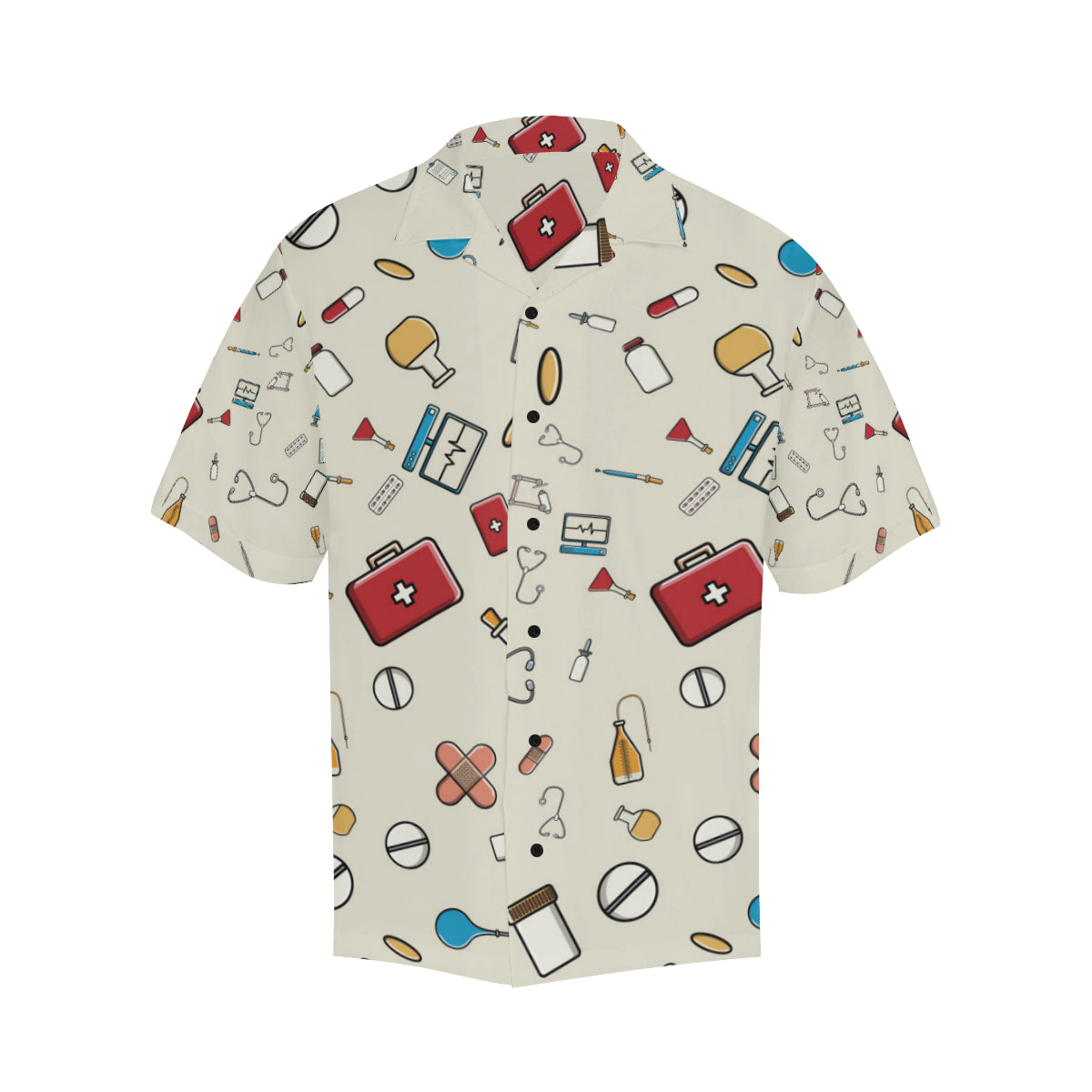Nurse Pattern Print Design A04 Men's Hawaiian Shirt