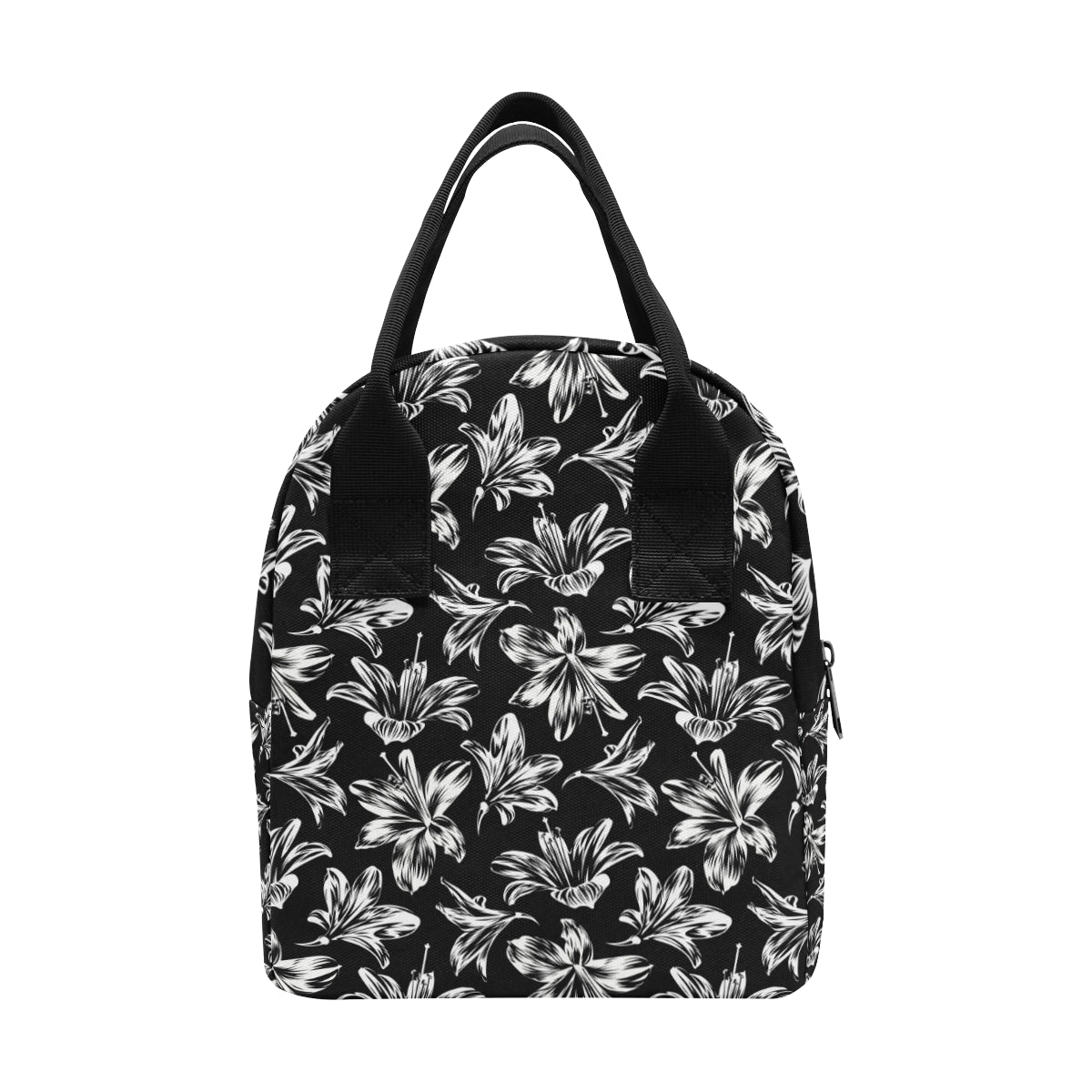 Amaryllis Pattern Print Design AL04 Insulated Lunch Bag