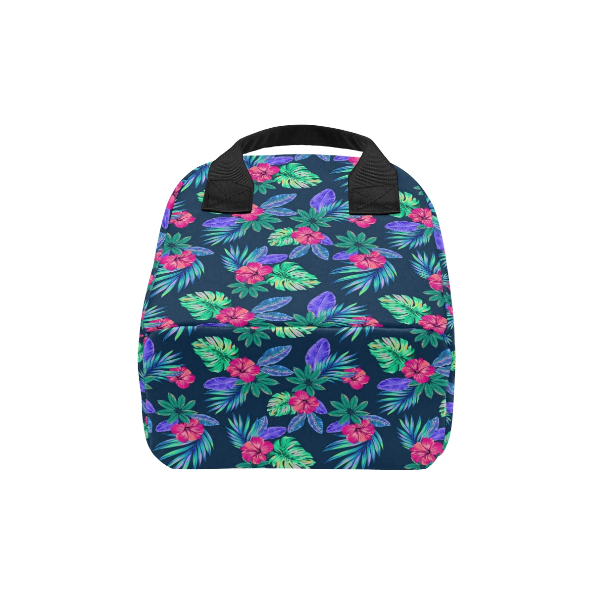 Tropical Flower Pattern Print Design TF09 Insulated Lunch Bag