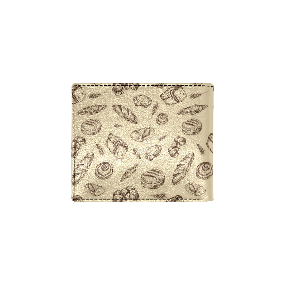 Bread Pattern Print Design 04 Men's ID Card Wallet