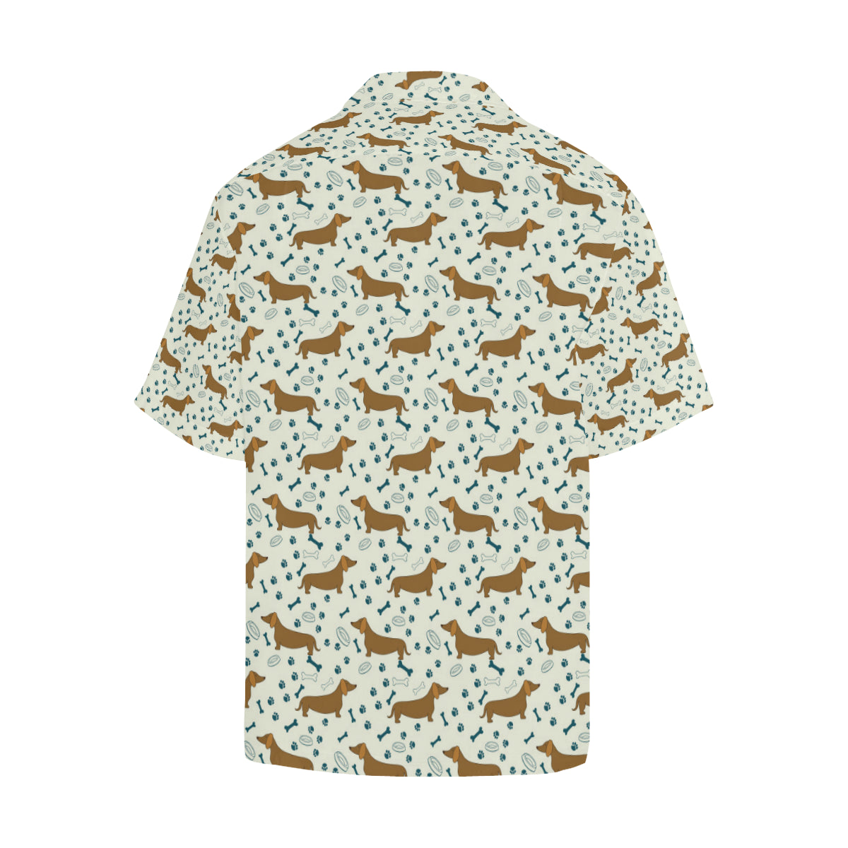 Dachshund Pattern Print Design 01 Men's Hawaiian Shirt