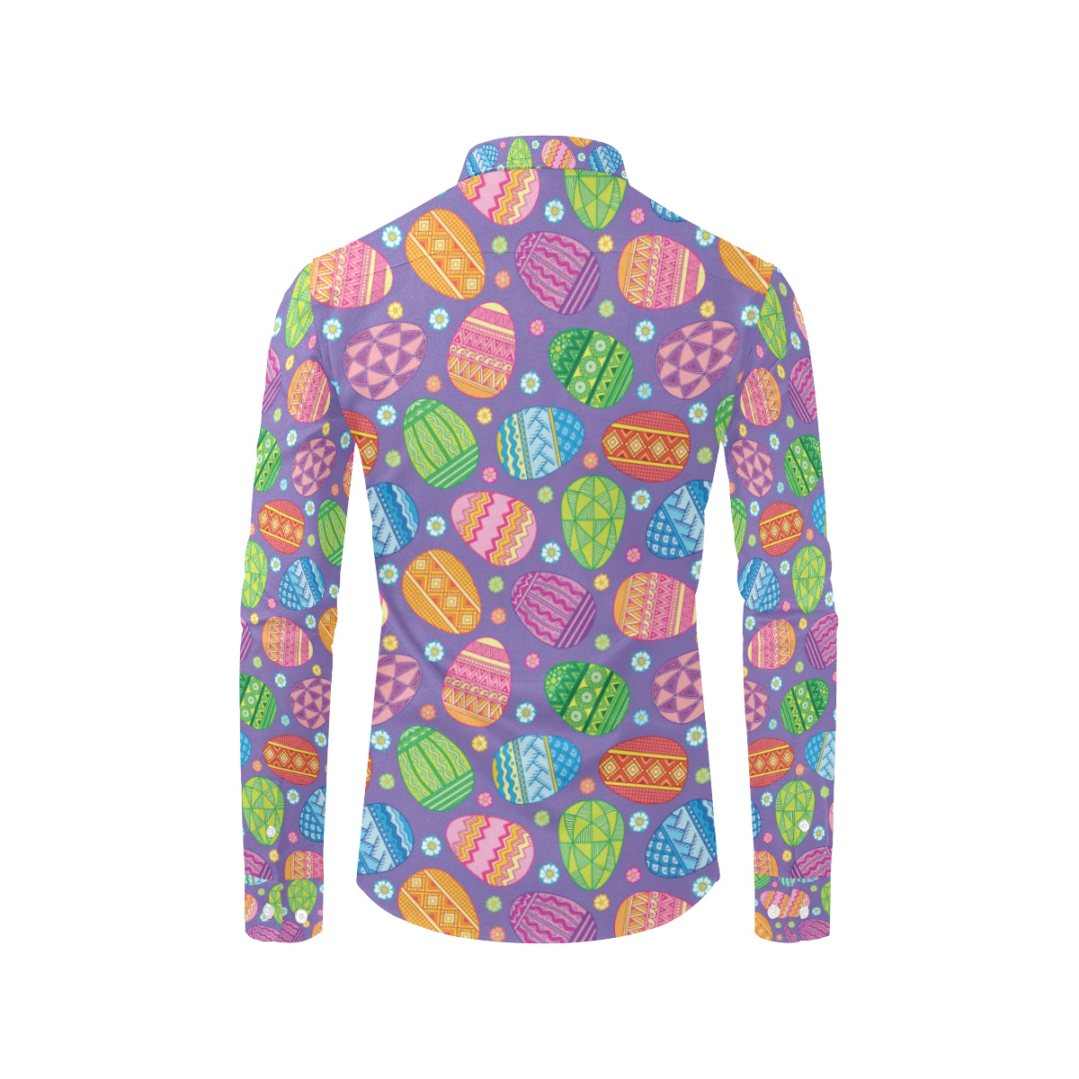 Easter Eggs Pattern Print Design RB010 Men's Long Sleeve Shirt