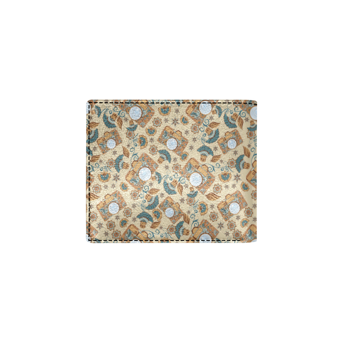 Camera Pattern Print Design 05 Men's ID Card Wallet