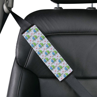 Budgerigar Pattern Print Design 05 Car Seat Belt Cover