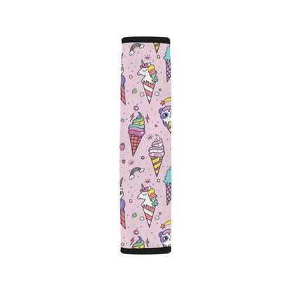 Ice Cream Pattern Print Design IC05 Car Seat Belt Cover