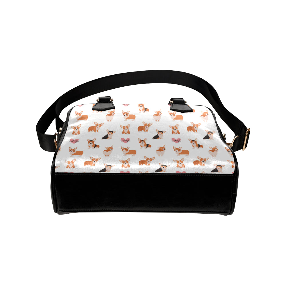 Cardigan Welsh Corgis Pattern Print Design 02 Shoulder Handbag