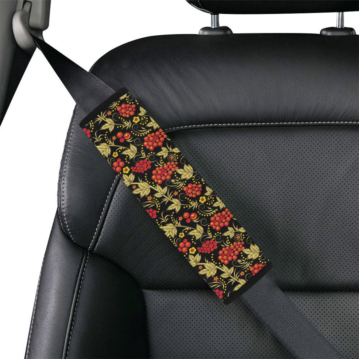 Cranberry Pattern Print Design CB02 Car Seat Belt Cover