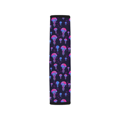 Jellyfish Neon Print Car Seat Belt Cover