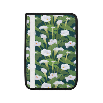 Lily Pattern Print Design 04 Car Seat Belt Cover