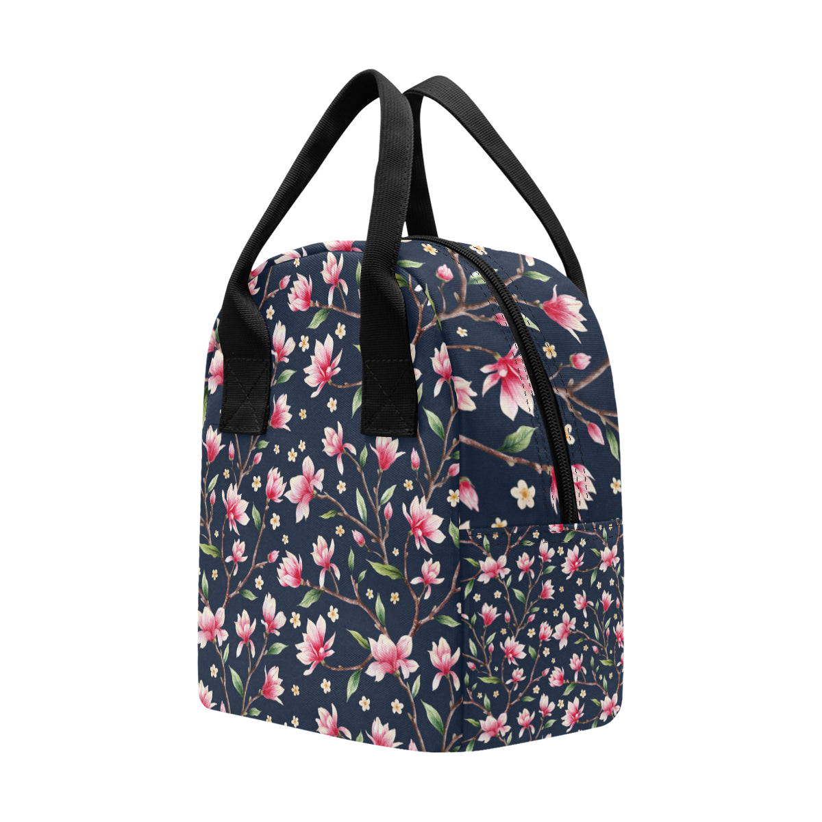 Magnolia Pattern Print Design MAG09 Insulated Lunch Bag