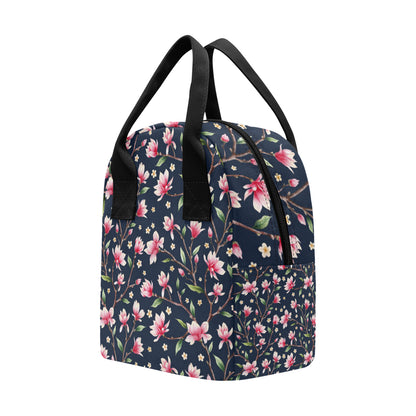 Magnolia Pattern Print Design MAG09 Insulated Lunch Bag