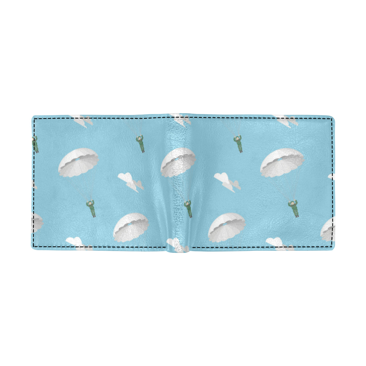 Paratrooper Pattern Print Design A02 Men's ID Card Wallet