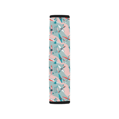 Kayak Pattern Print Design 05 Car Seat Belt Cover