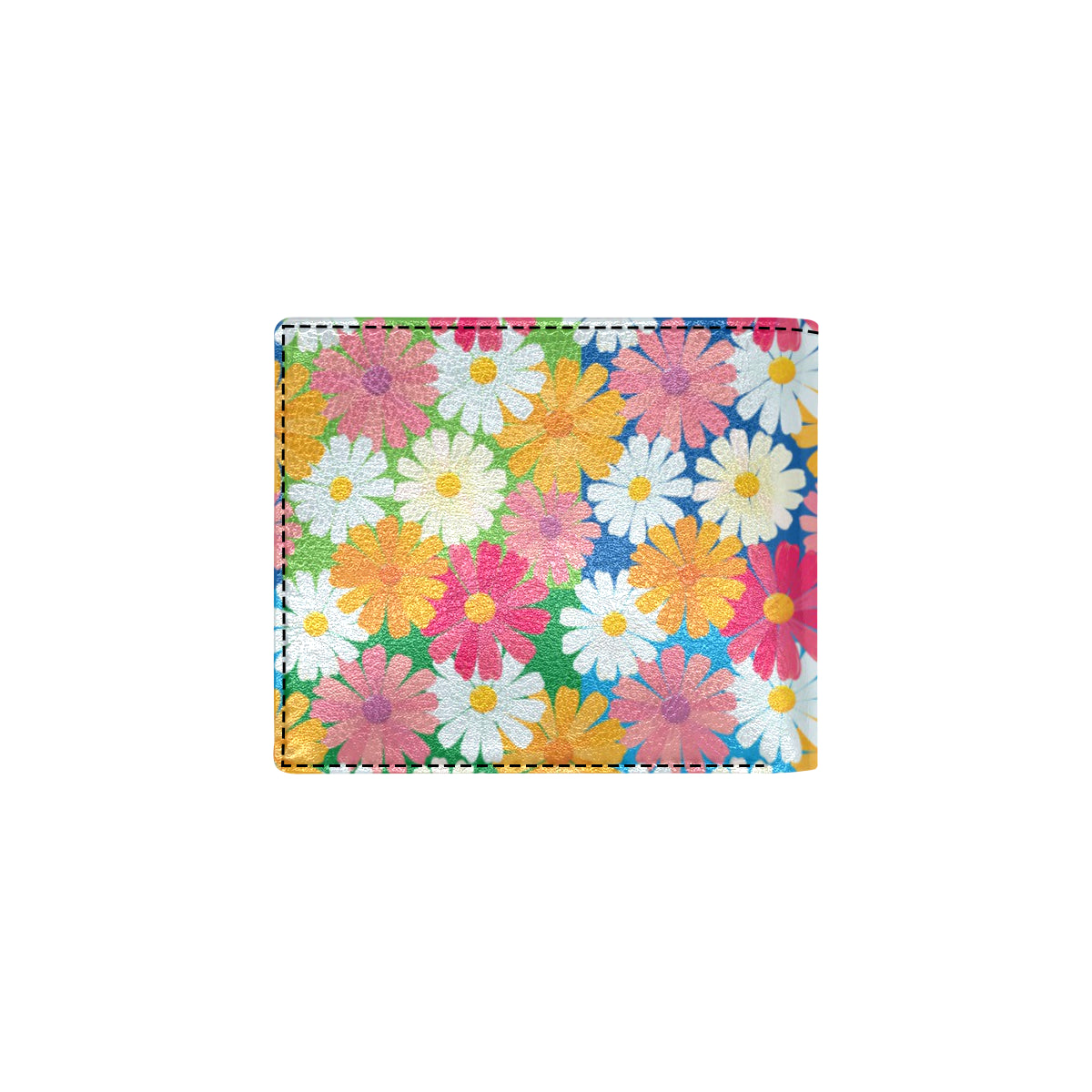 Daisy Pattern Print Design DS05 Men's ID Card Wallet