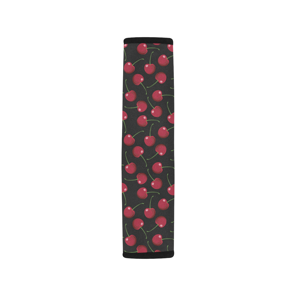 Cherry Black Background Car Seat Belt Cover